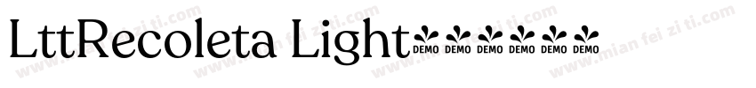 LttRecoleta Light字体转换